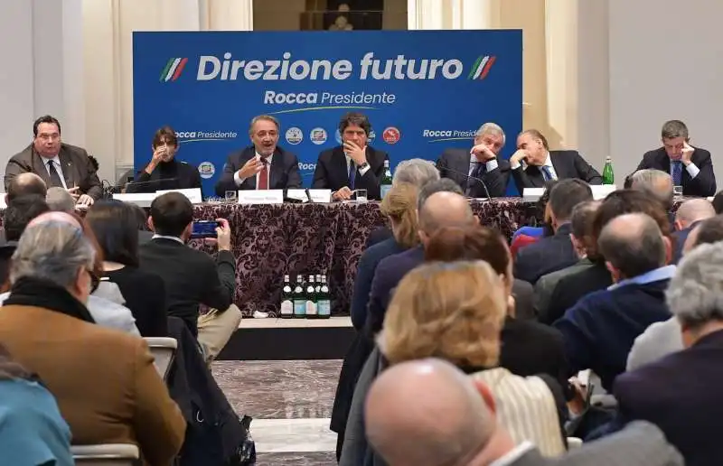 claudio durigon giovanni donzelli francesco rocca davide desario antonio tajani lorenzo cesa maurizio lupi  foto di bacco