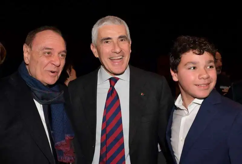 clemente mastella  pierferdinando casini con il figlio francesco  foto di bacco