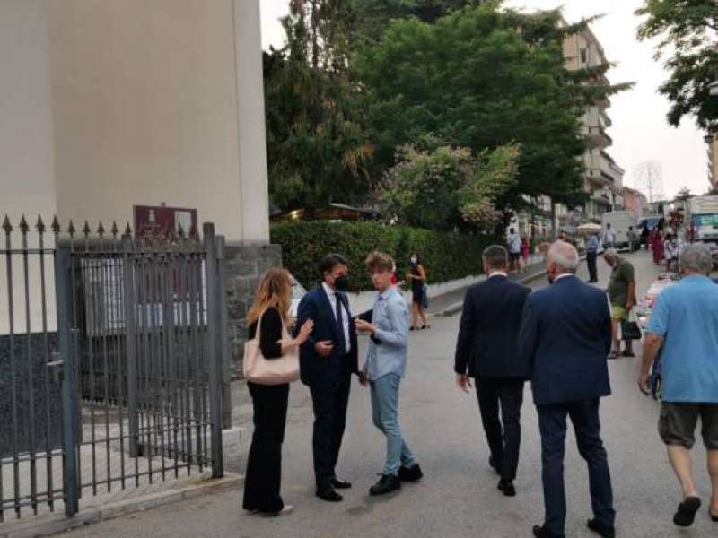 Conte ad Agropoli con Valentina Fico e il figlio Niccolo