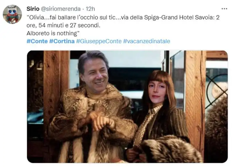 conte e olivia a cortina meme 