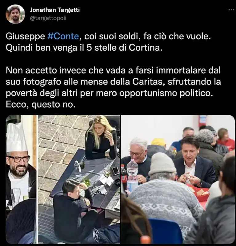 conte e olivia a cortina tweet 