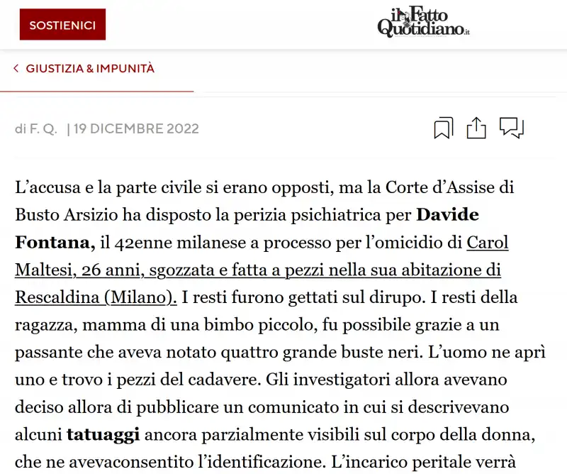 Fatto Quotidiano, cronaca per italioti