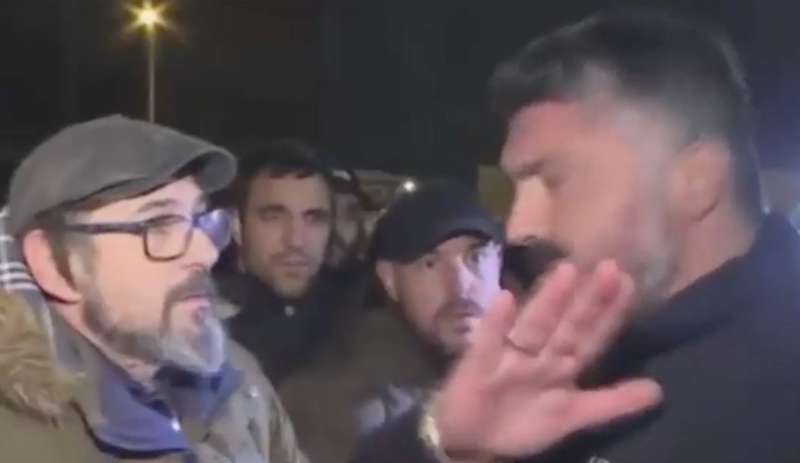 gattuso contro cameraman