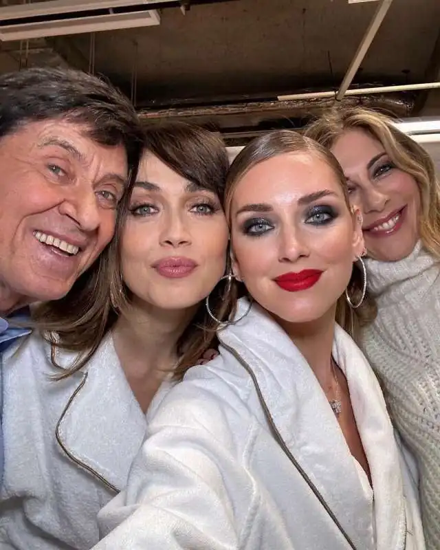 gianni morandi   chiara francini   chiara ferragni   francesca fagnani 