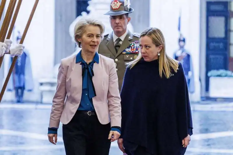 GIORGIA MELONI E ursula von der leyen A ROMA 3