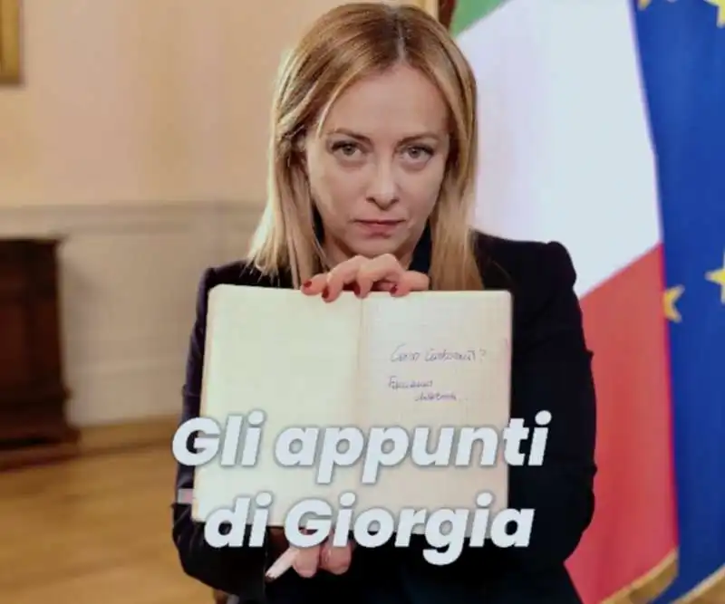 giorgia meloni   gli appunti di giorgia   1