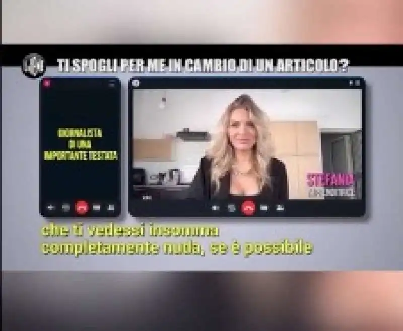 giornalista chiede spogliarello in cambio di un articolo 8   le iene 