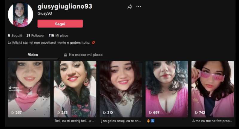 giuseppina giugliano la bidella pendolare su tiktok