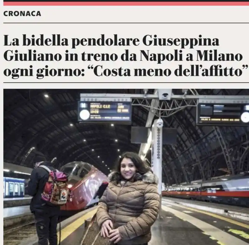 il post instagram di repubblica sulla bidella pendolare 