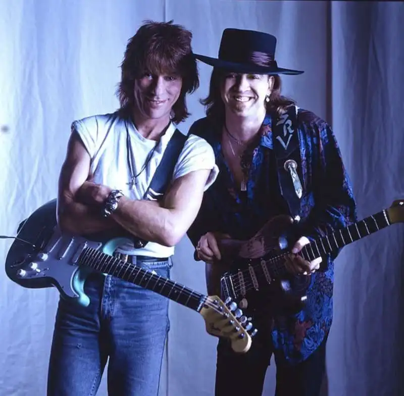 jeff beck e stevie ray vaughn 1985 los angeles