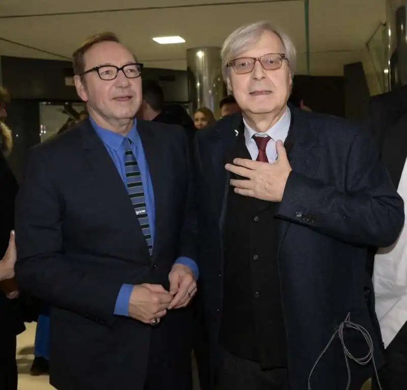 kevin spacey vittorio sgarbi   foto di bacco 