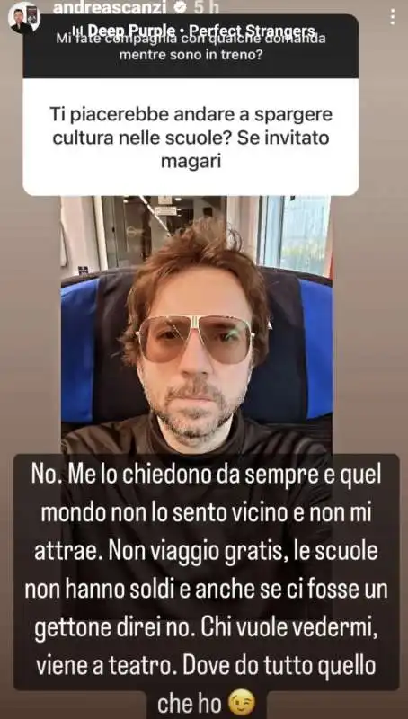 le risposte di andrea scanzi su instagram 2