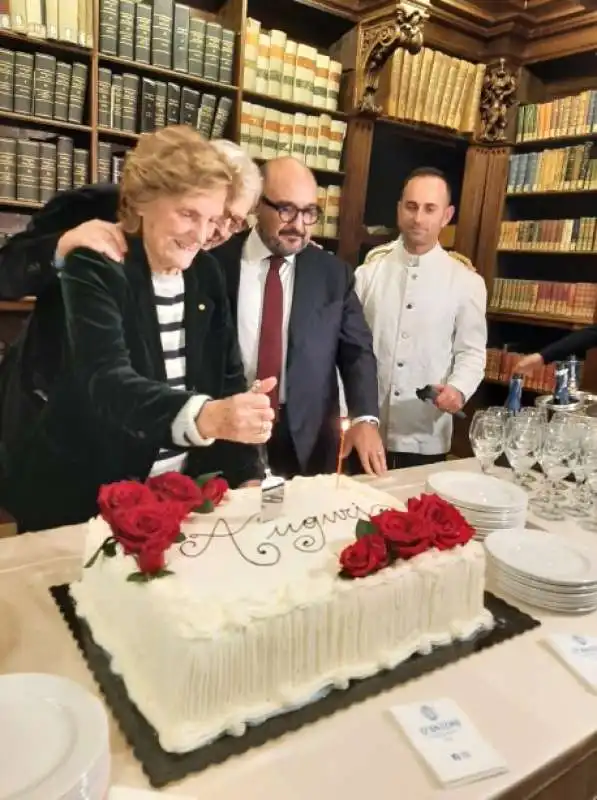 liliana cavani festeggiamento 90 gennaro sangiuliano vittorio sgarbi 4