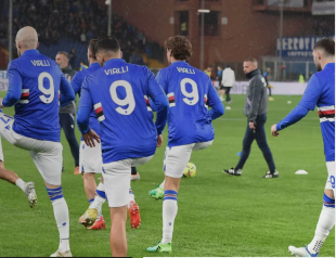 marassi i calciatori della sampdoria ricordano vialli