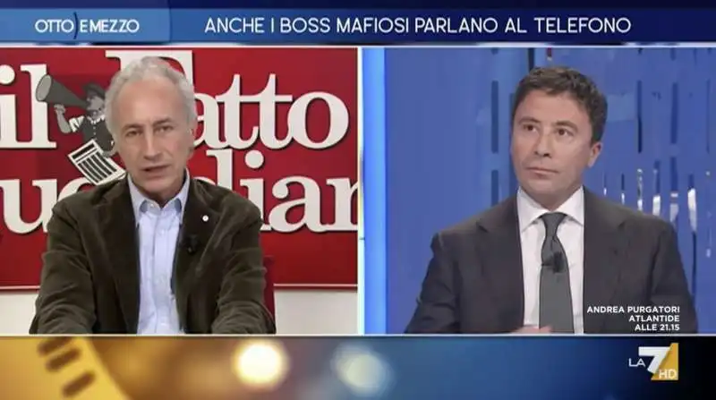 marco travaglio   italo bocchino    otto e mezzo