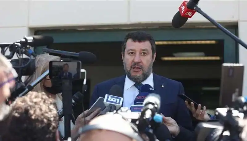 MATTEO SALVINI A PALERMO PER IL PROCESSO OPEN ARMS