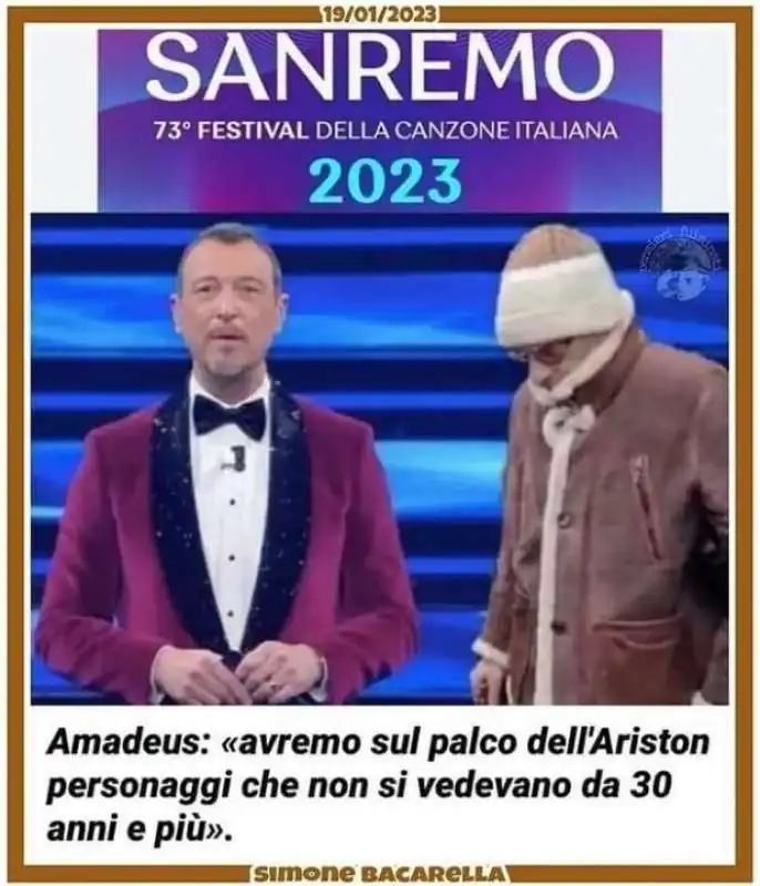 MEME SANREMO MATTEO MESSINA DENARO 