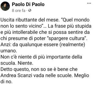 paolo di paolo contro andrea scanzi