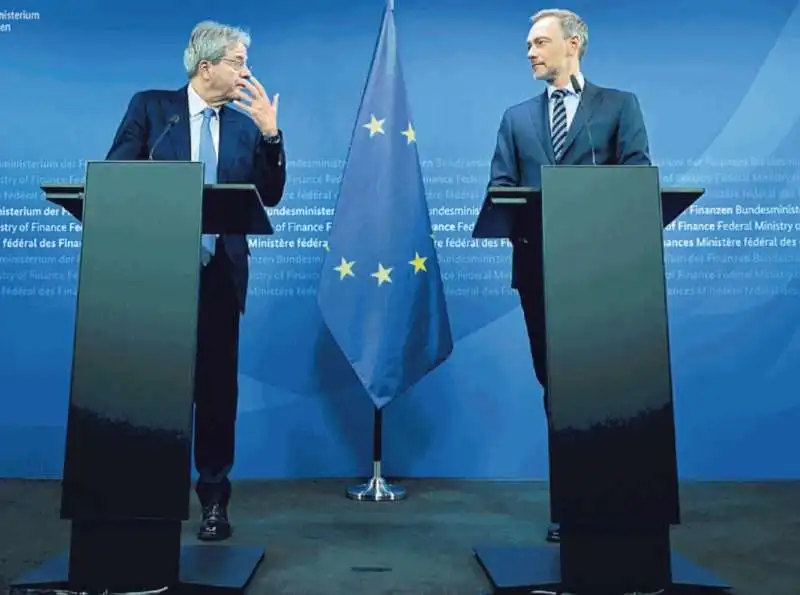 PAOLO GENTILONI E CHRISTIAN LINDNER