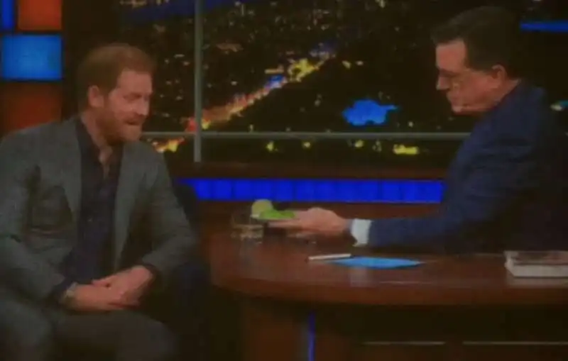 principe harry da stephen colbert 2