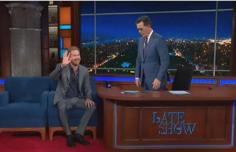 principe harry ospite del late show di stephen colbert 4