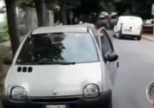 scontro ferrari twingo a cortona