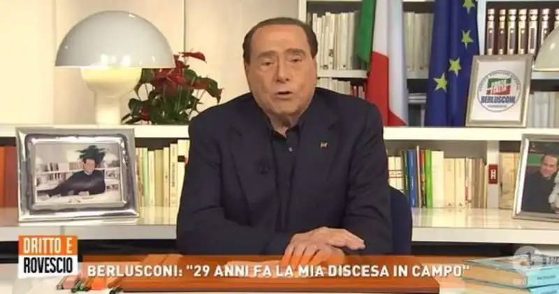 SILVIO BERLUSCONI OSPITE DI DRITTO E ROVESCIO