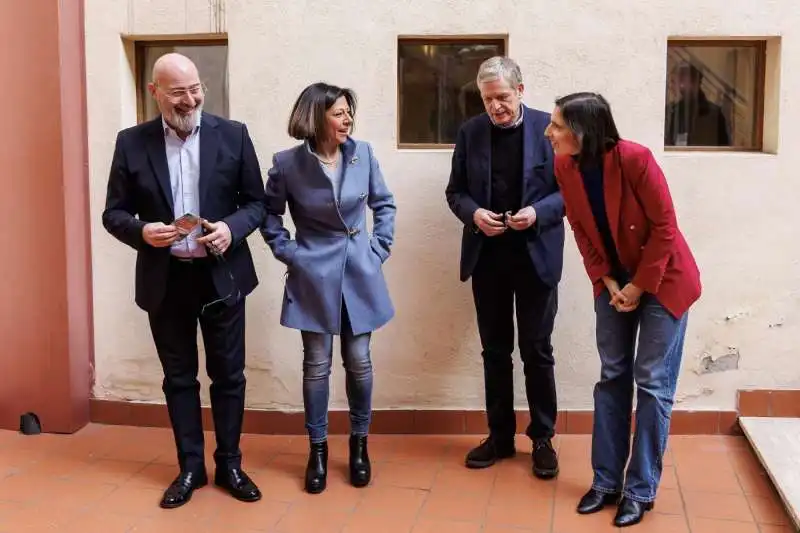 stefano bonaccini   paola de micheli   gianni cuperlo   elly schlein  