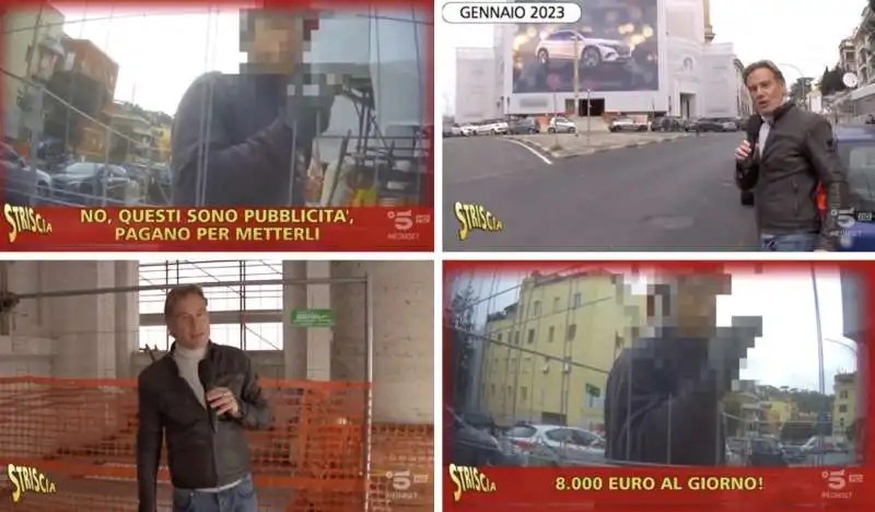 striscia la notizia   il servizio di jimmy ghione sui cartelloni pubblicitari alla chiesa di ponte milvio   2