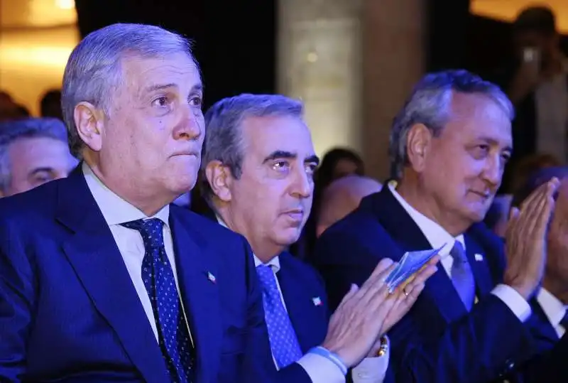 antonio tajani maurizio gasparri paolo barelli festa dei 30 anni di forza italia

