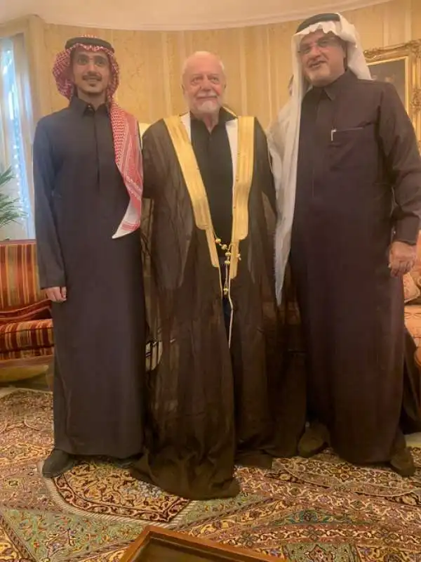 AURELIO DE LAURENTIIS IN ARABIA SAUDITA PER LA SUPERCOPPA  