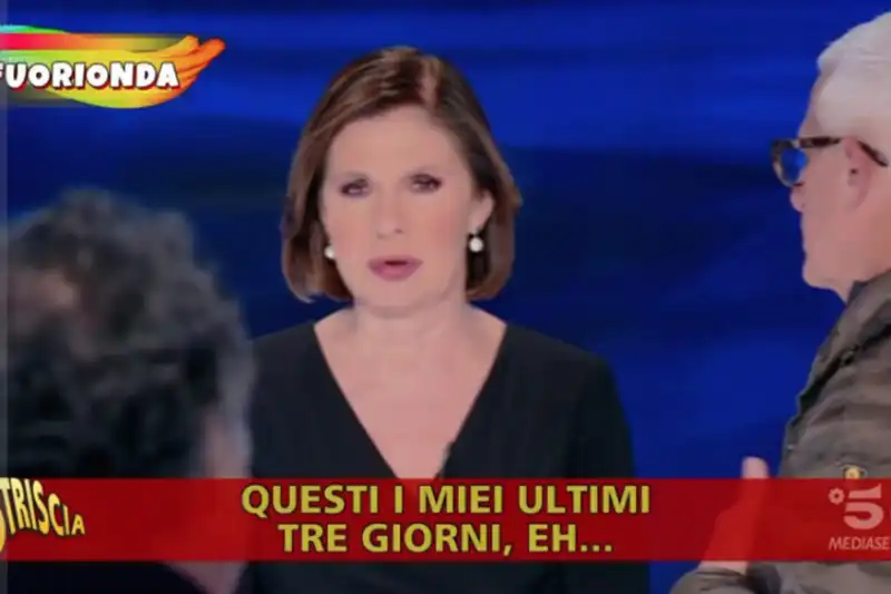 BIANCA BERLINGUER CON GIULIANO GIUBILEI NEL FUORIONDA DI STRISCIA LA NOTIZIA