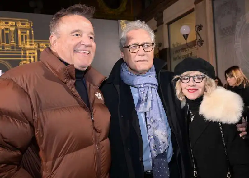 christian de sica  francesco rutelli  paola comin  foto di bacco