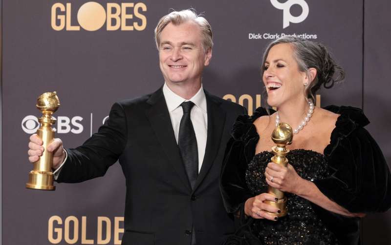 christopher nolan emma thomas golden globe 2024