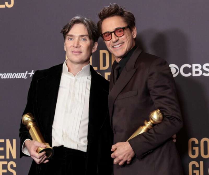 cillian murphy robert downey jr. golden globe 2024