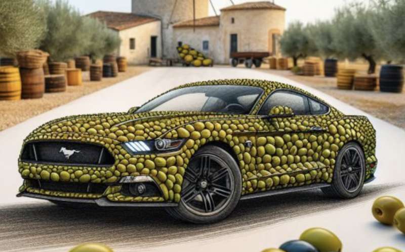 COMPONENTI FORD FATTI DAGLI SCARTI DELLE OLIVE