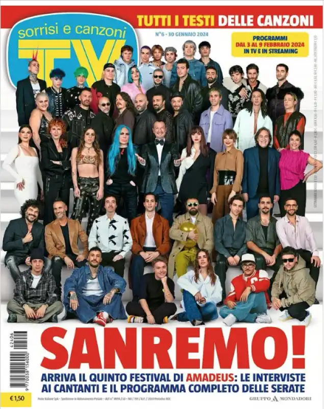 COPERTINA TV SORRISI E CANZONI 3