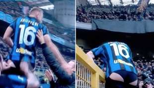 DAVIDE FRATTESI ESULTA DOPO IL GOL - INTER VERONA