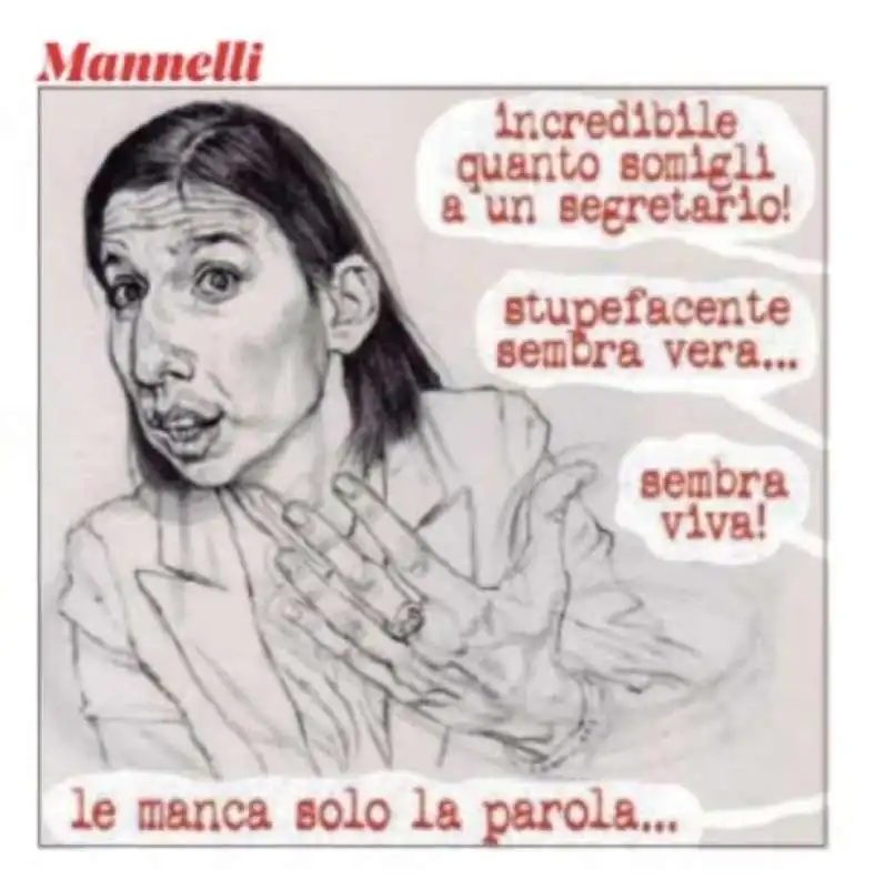 ELLY SCHLEIN - VIGNETTA BY MANNELLI PER IL FATTO QUOTIDIANO