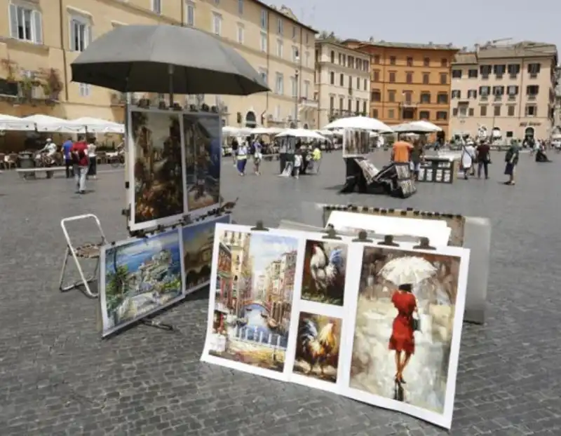 finti artisti di strada a roma   1