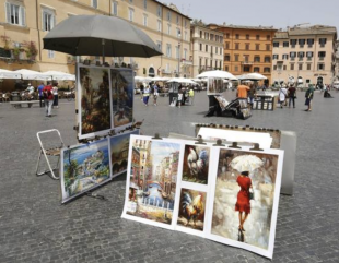 finti artisti di strada a roma 1