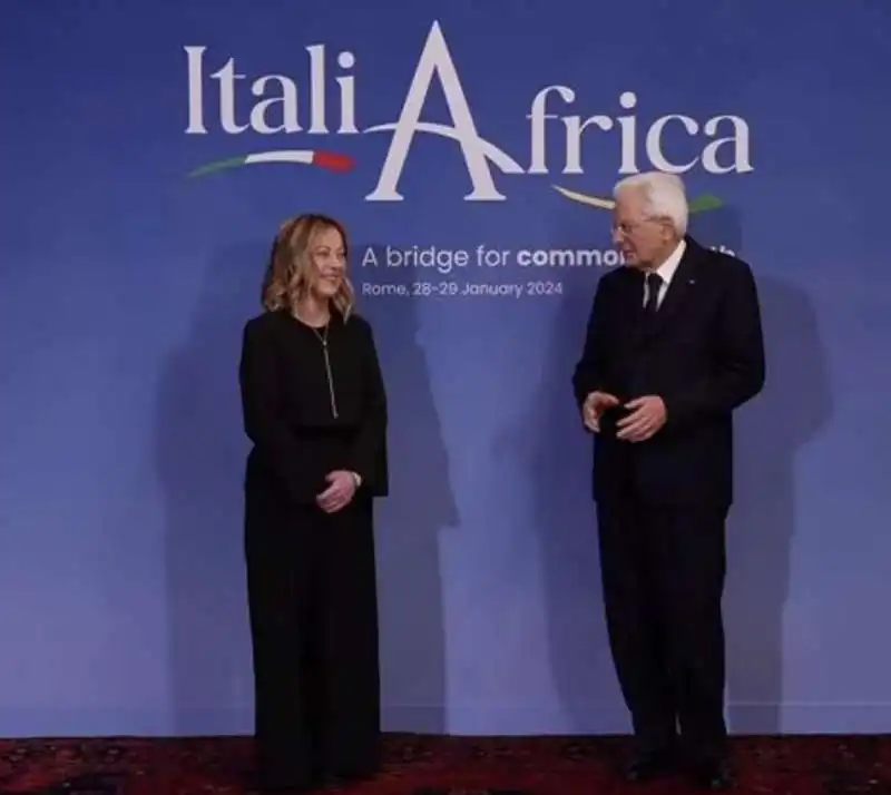 giorgia meloni   sergio mattarella   vertice italia africa 