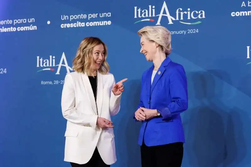 giorgia meloni   ursula von der leyen   vertice italia africa 