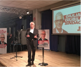 GIULIANO GIUBILEI AI TEMPI DELLA CANDIDATURA A SINDACO DI PERUGIA