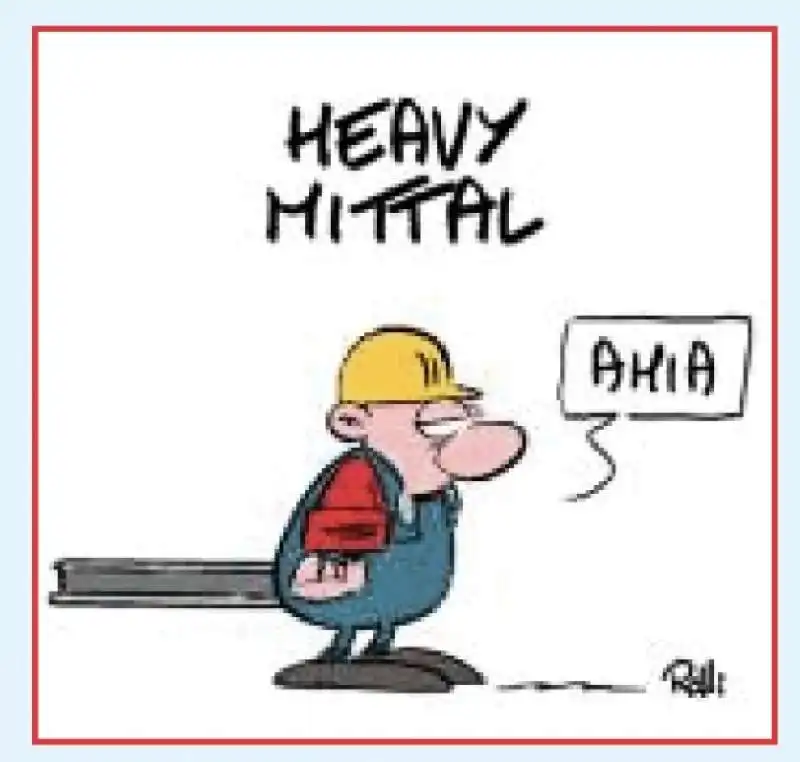 heavy mittal   vignetta by rolli per il giornalone la stampa 