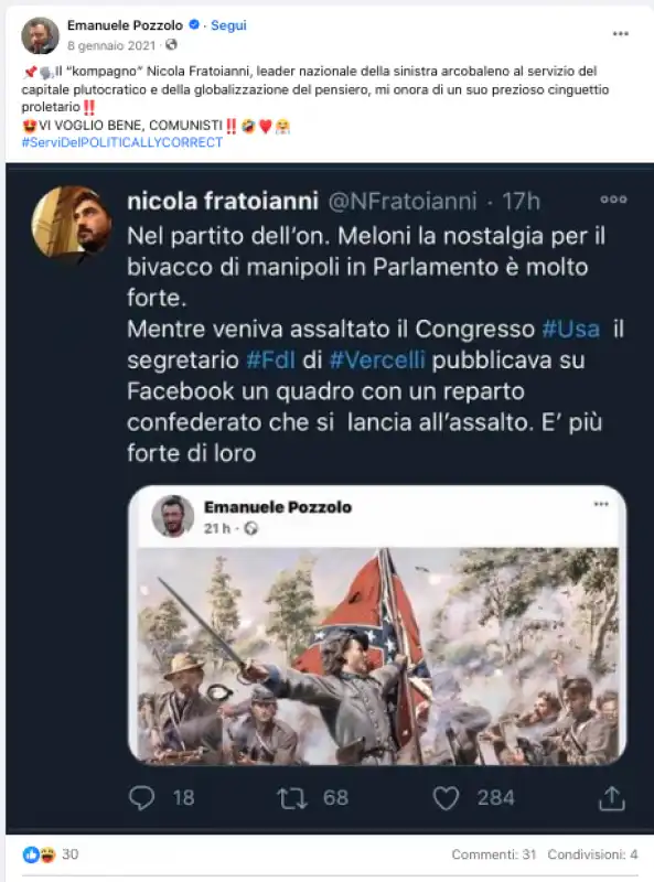 i post di emanuele pozzolo sui social 5