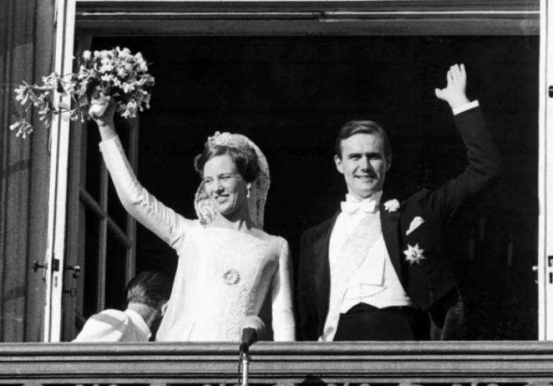 il matrimonio della regina Margrethe II di Danimarca con il principe Henrik