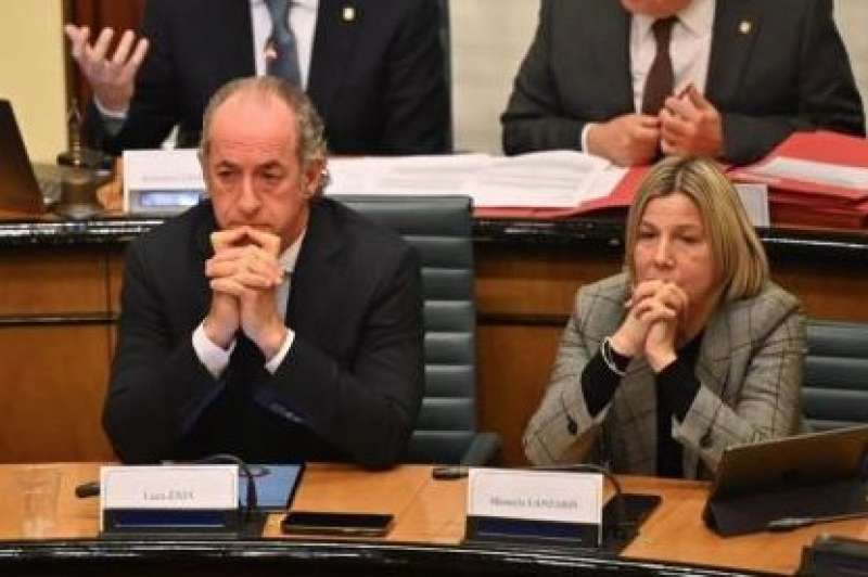 il presidente del veneto Luca Zaia e l assessore alla Sanita? Manuela Lanzarin