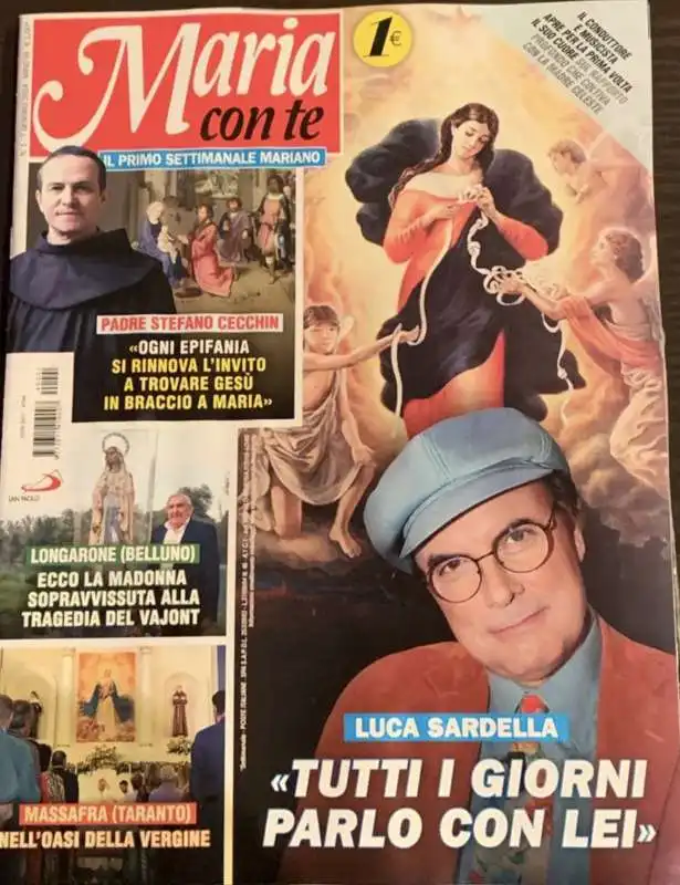 LUCA SARDELLA NELLA COPERTINA DI MARIA CON TE 