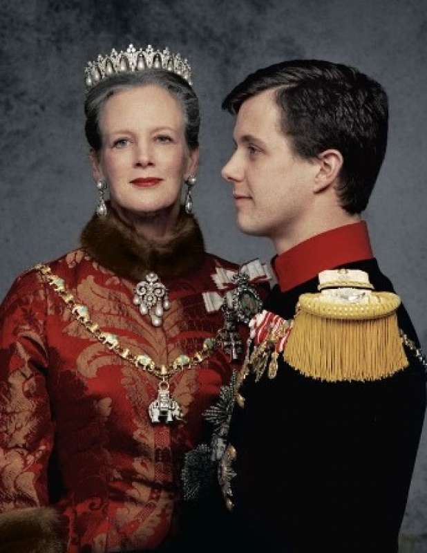 margrethe ii e il figlio frederik